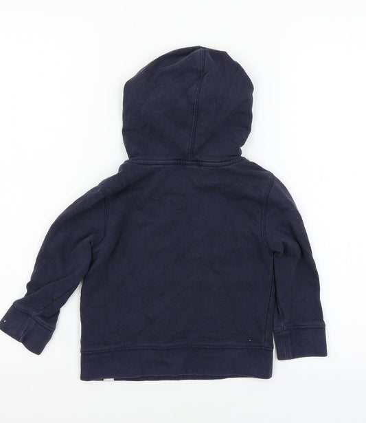 Gap Boys Blue Jersey Pullover Hoodie Size 3 Years - 1969