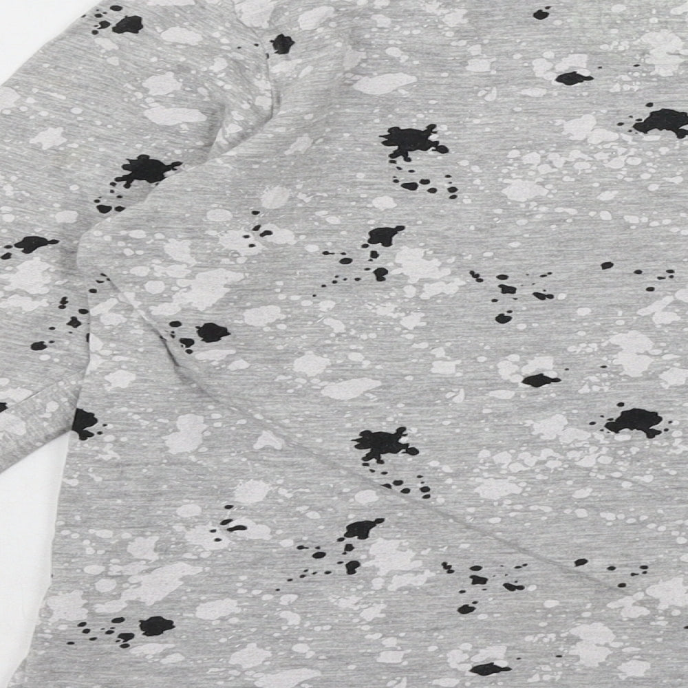 Matalan Boys Grey Jersey Basic T-Shirt Size 9 Years - Paint Splat