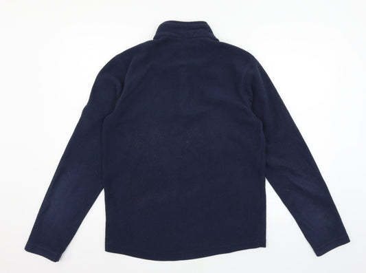 Quechua Mens Blue Fleece Pullover Sweatshirt Size S