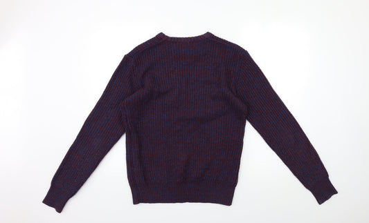 Cedar Wood State Mens Blue Lace Pullover Jumper Size S