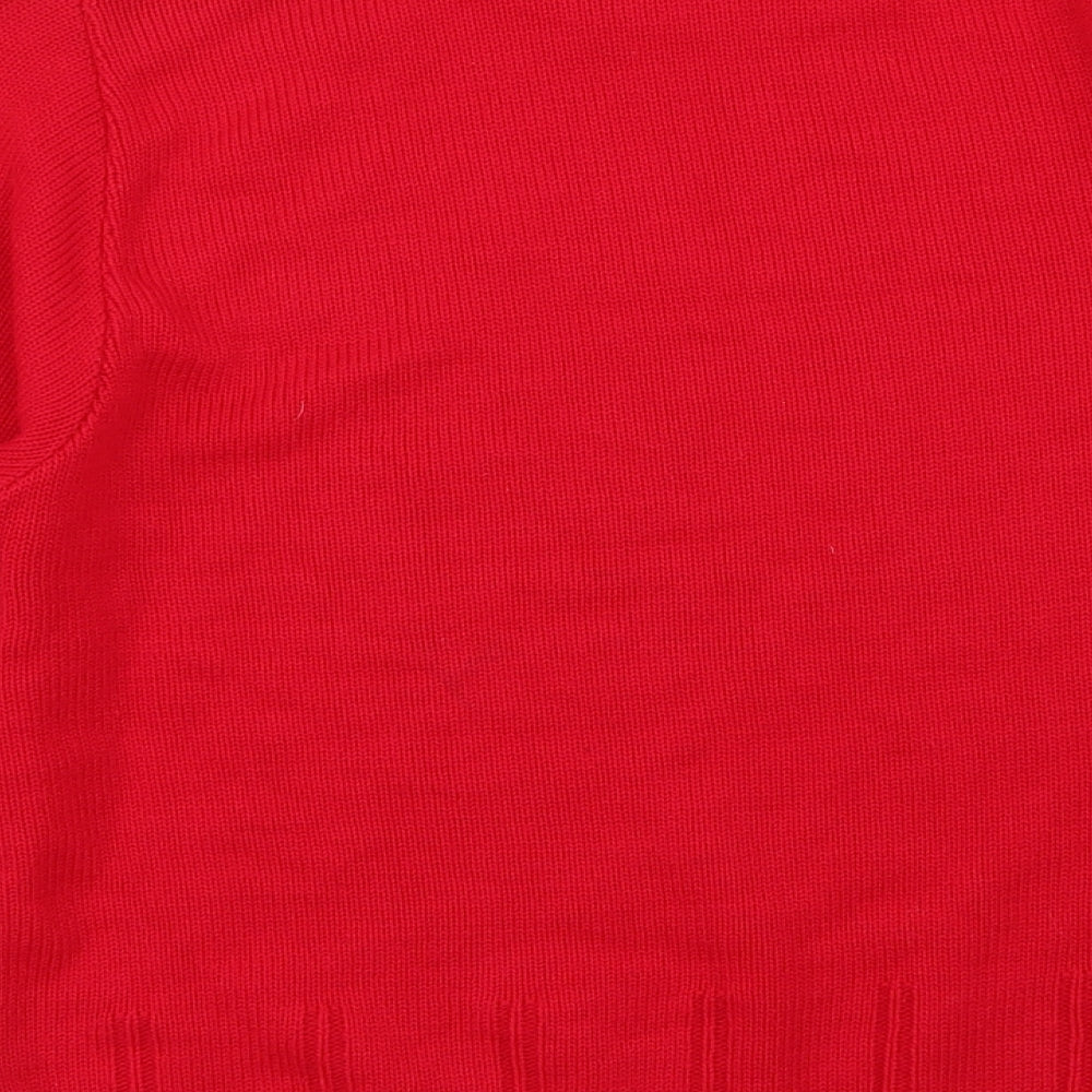 Pure & Natural Womens Red Pullover Jumper Size M