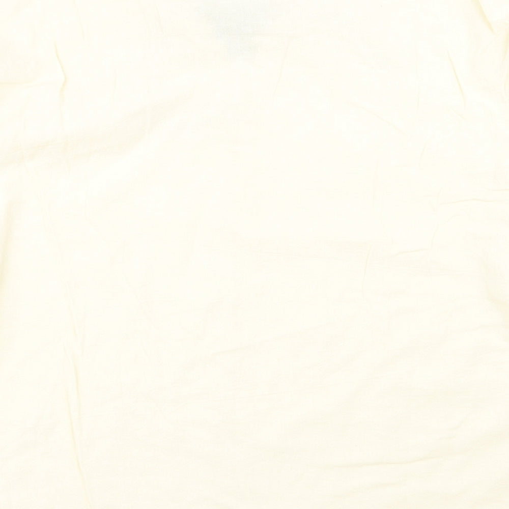 Preworn Womens Beige Basic Blouse Size XL