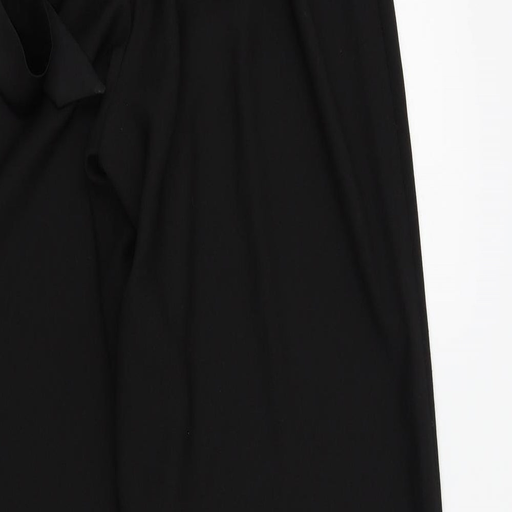 Papaya Womens Black Trousers Size 10 L31 in