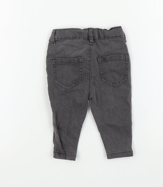 Disney Baby Boys Grey Cargo Trousers Size 3-6 Months