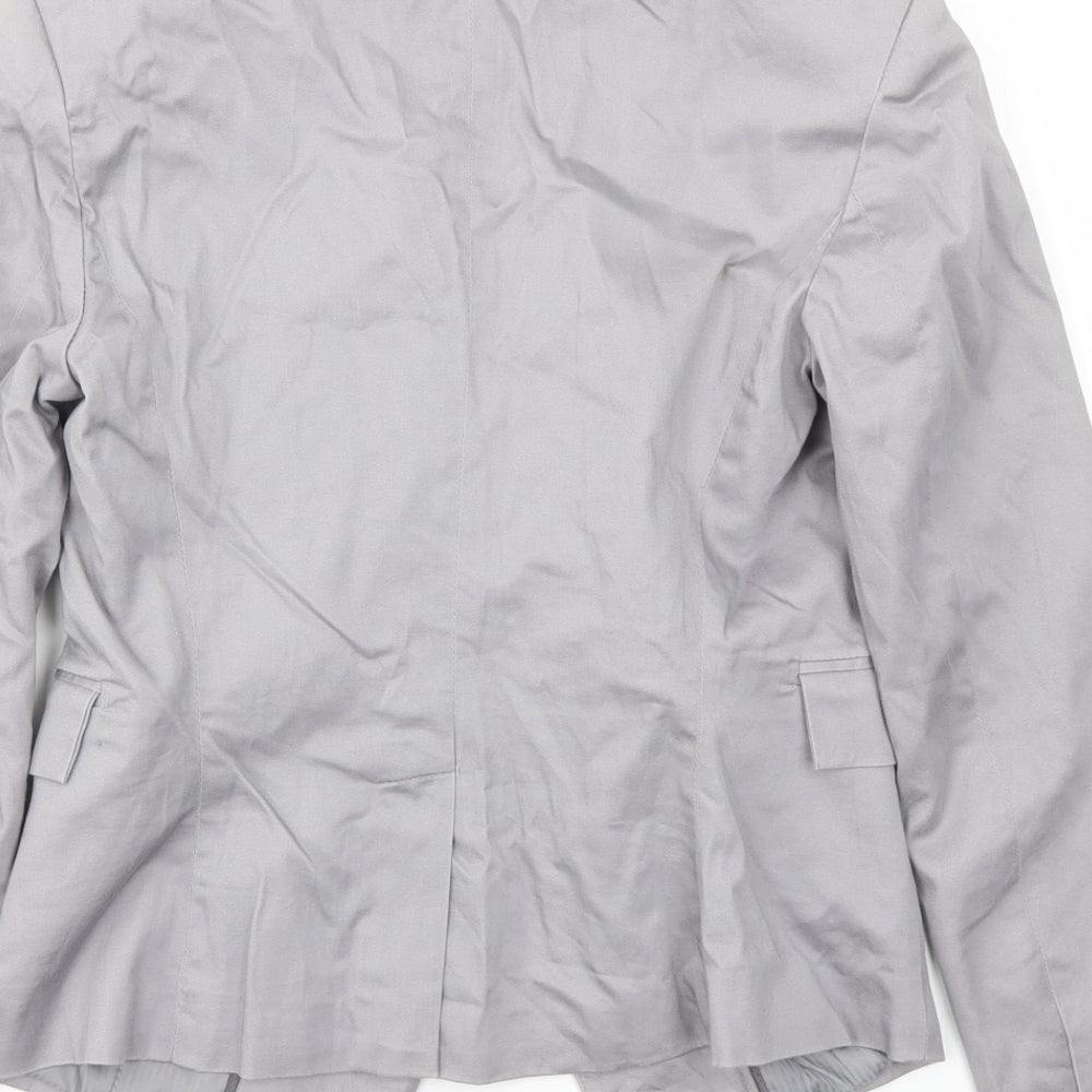 New Look Womens Grey Jacket Blazer Size 10