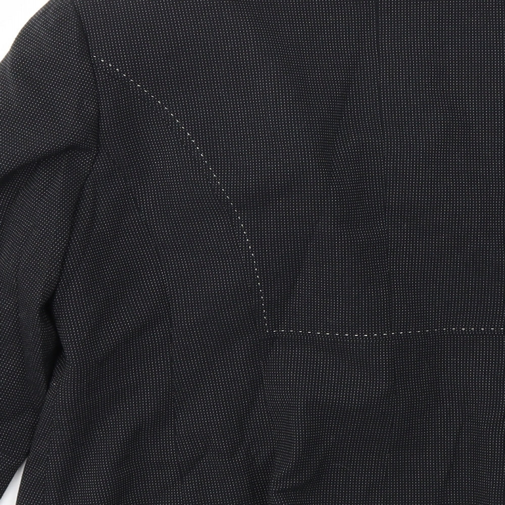 M&S Womens Black Jacket Blazer Size 16
