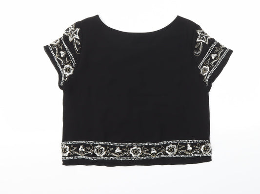 FOREVER 21 Womens Black Basic Blouse Size S