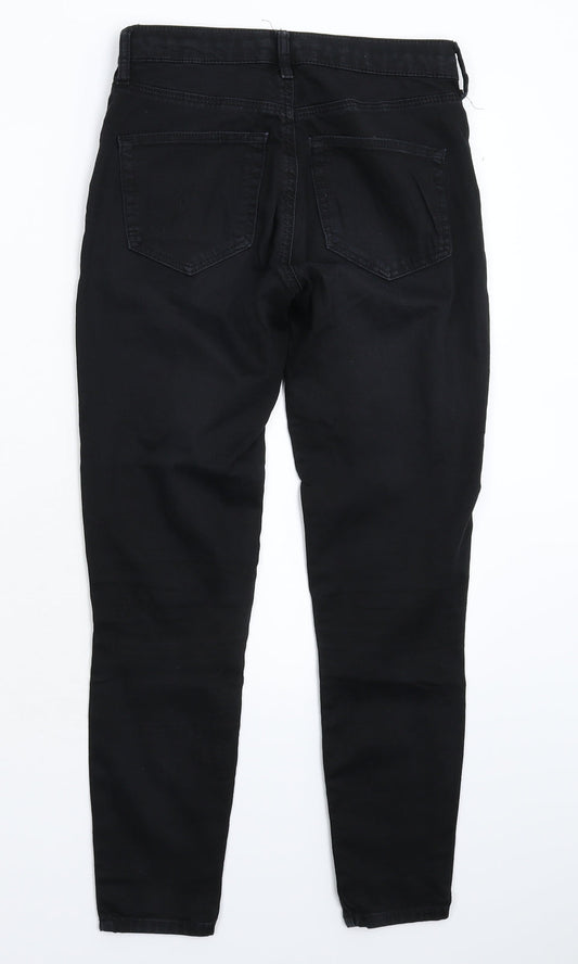 Topshop Womens Black Denim Skinny Jeans Size 28 in L25 in
