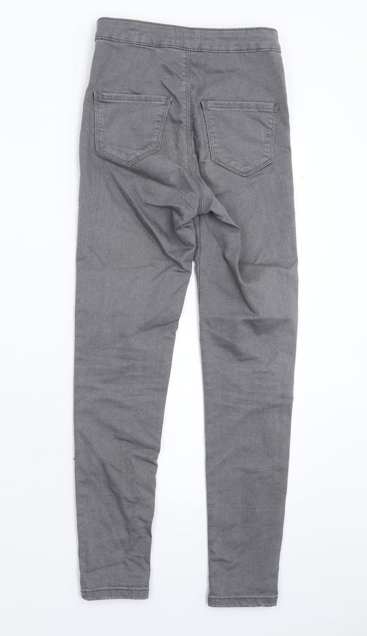 Miss Selfridge Womens Grey Denim Jegging Jeans Size 10 L25 in