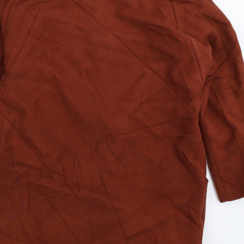 Richards Womens Brown Overcoat Coat Size 12