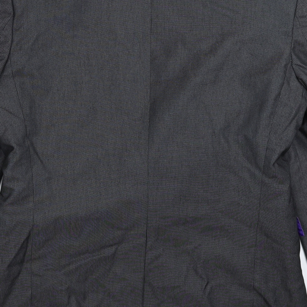Marks and Spencer Mens Grey Striped Jacket Suit Jacket Size 40