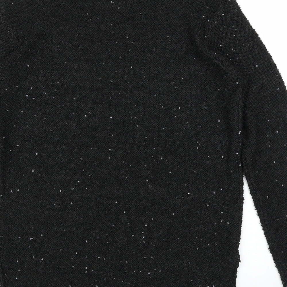 AKD A WEST Womens Black Pullover Jumper Size 14