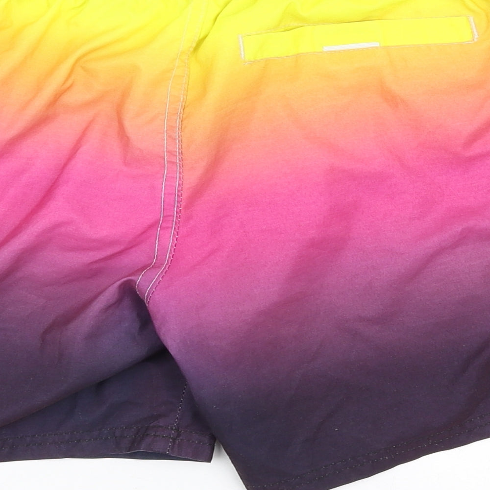 River Island Boys Multicoloured Striped Sweat Shorts Size XS