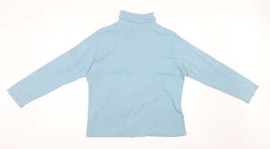 EMW Womens Blue Pullover Sweatshirt Size L