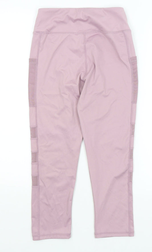 Joy Shaper Womens Purple Capri Leggings Size S L20 in