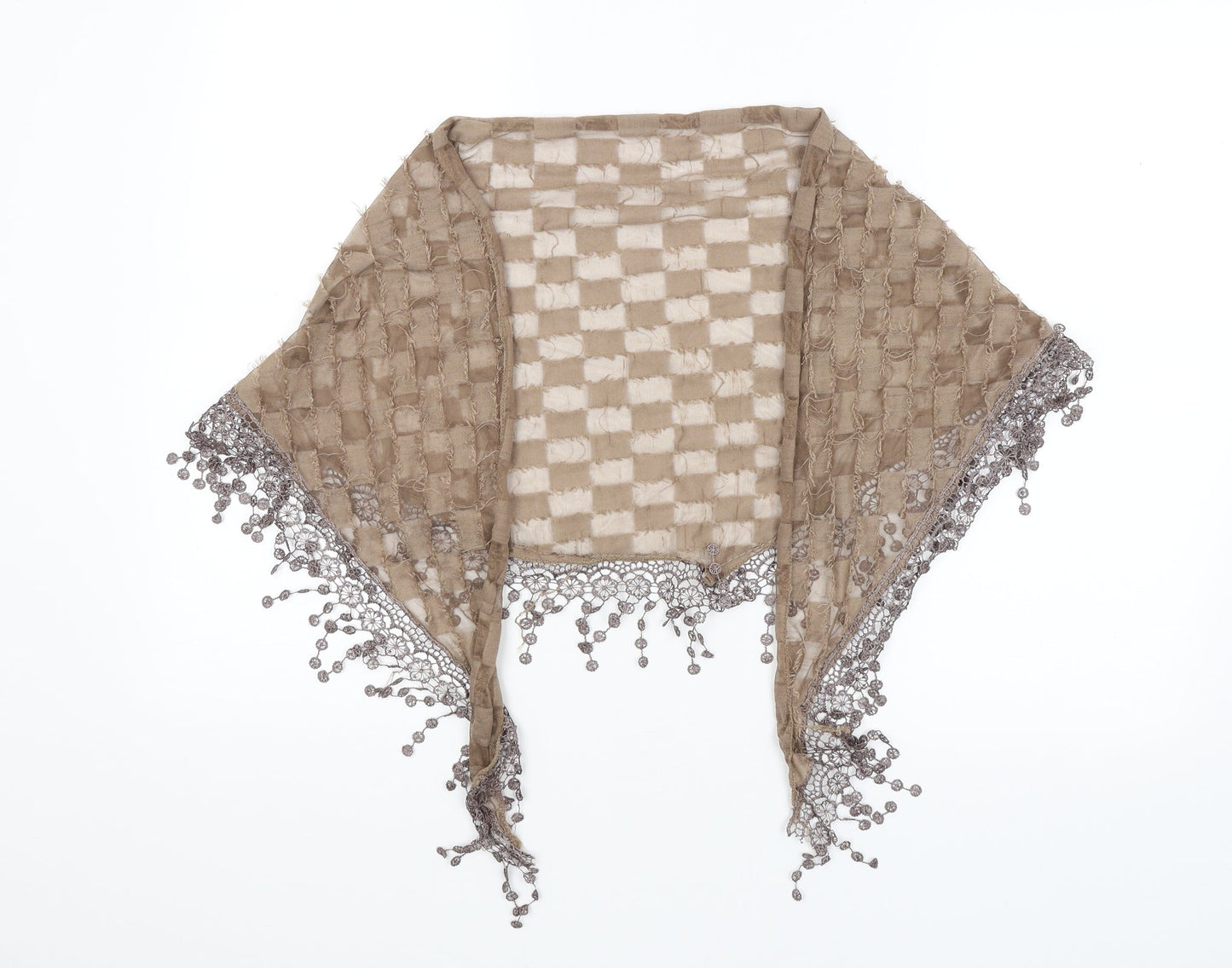 Preworn Womens Brown Shawl/Wrap