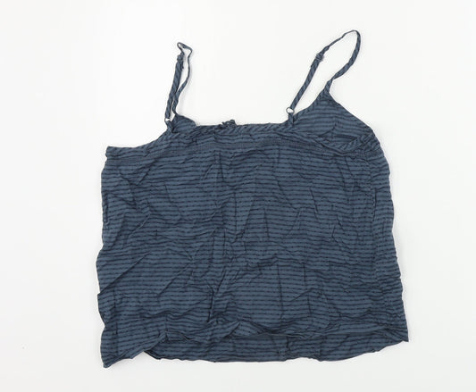 La Redoute Womens Blue Striped Basic Blouse Size 12