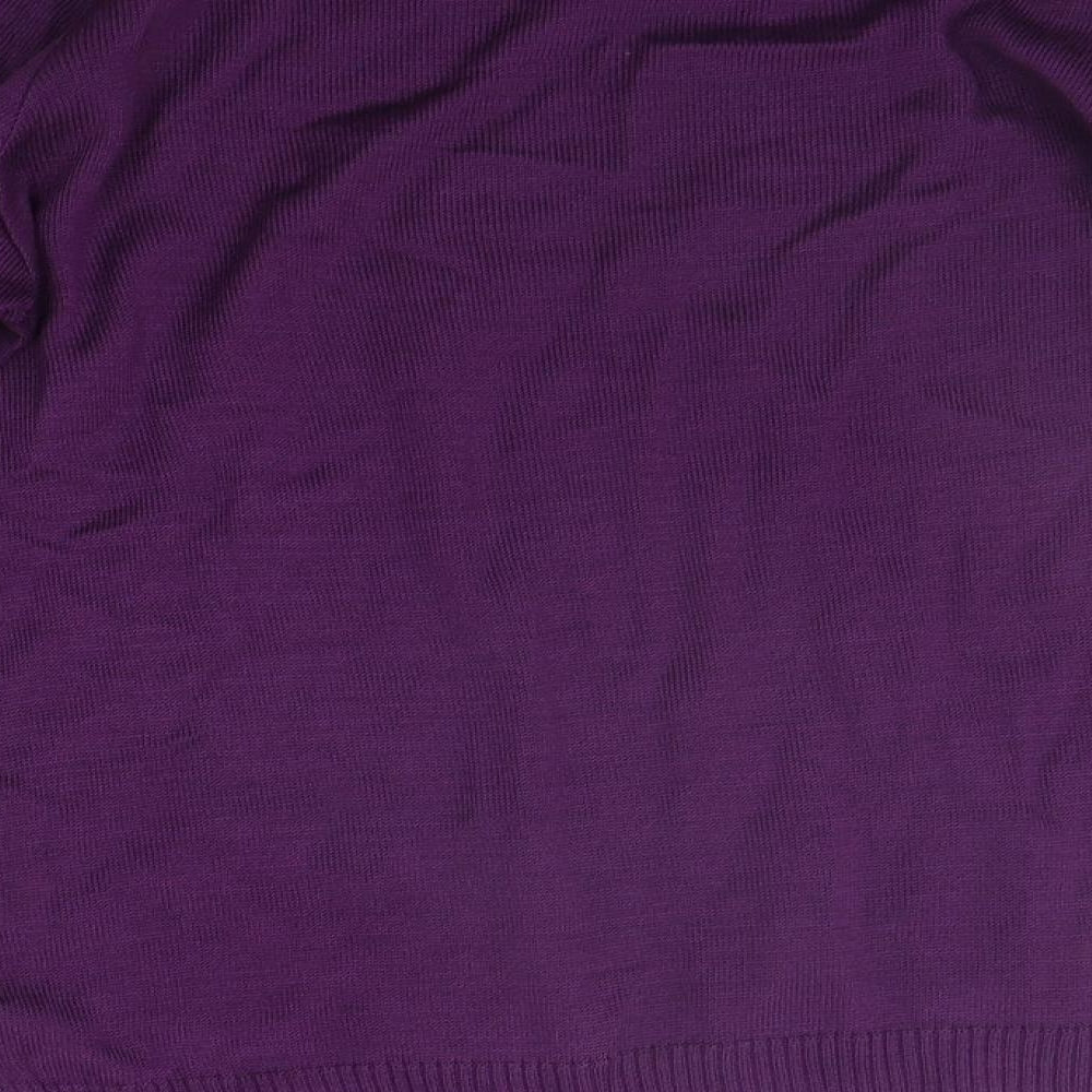 B. You Womens Purple Pullover Jumper Size 14