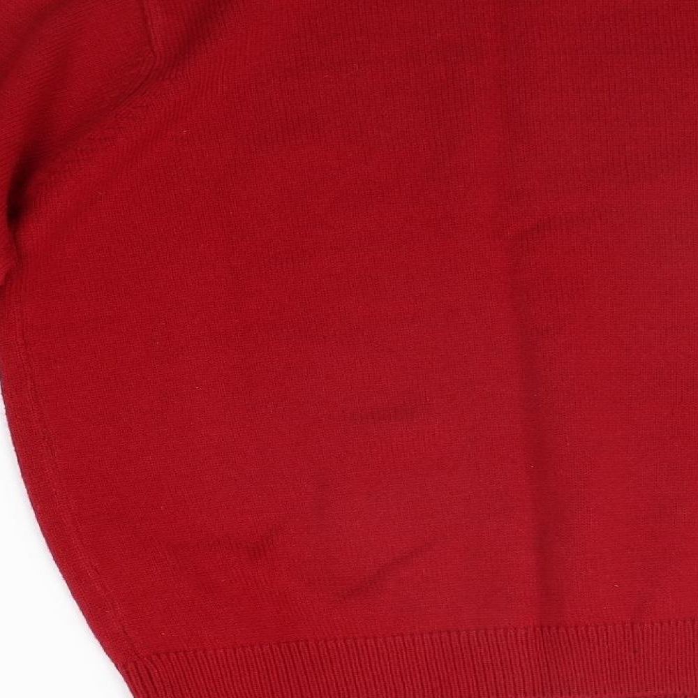 EWM Womens Red Pullover Jumper Size S