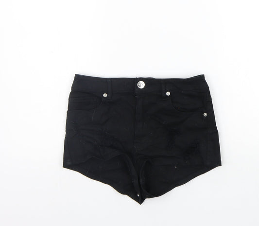 Divided Womens Black Cut-Off Shorts Size 6