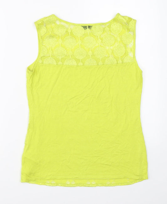 Principles Womens Green Basic Tank Size 10