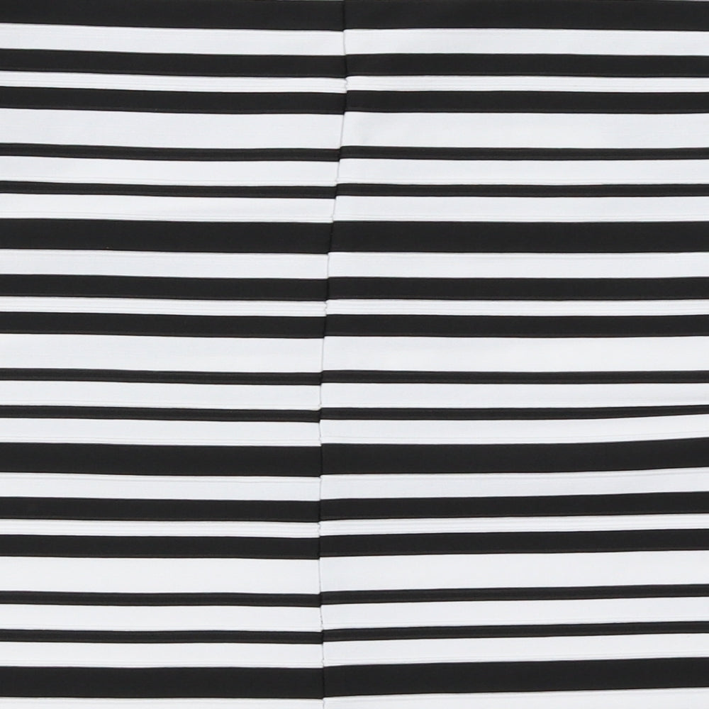 Dorothy Perkins Womens Black Striped Basic Blouse Size 16