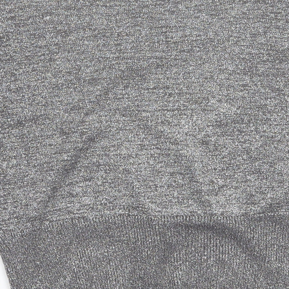 MK Womens Grey Cardigan Jumper Size 8