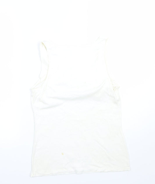 Gap Womens Ivory Basic Tank Size L