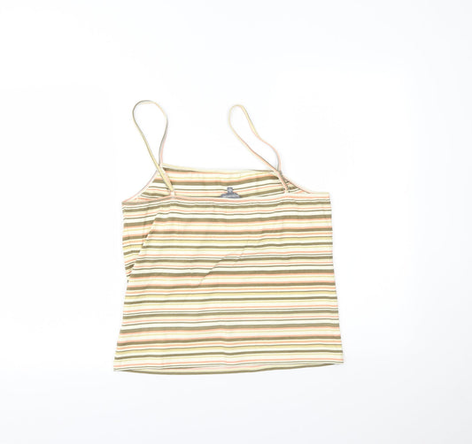 YS Collection Womens Multicoloured Striped Camisole Tank Size 18
