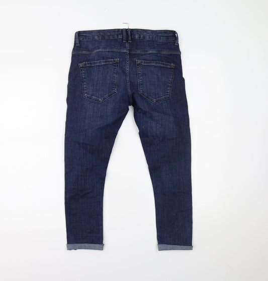 Preworn Womens Blue Denim Skinny Jeans Size 30 L22.5 in