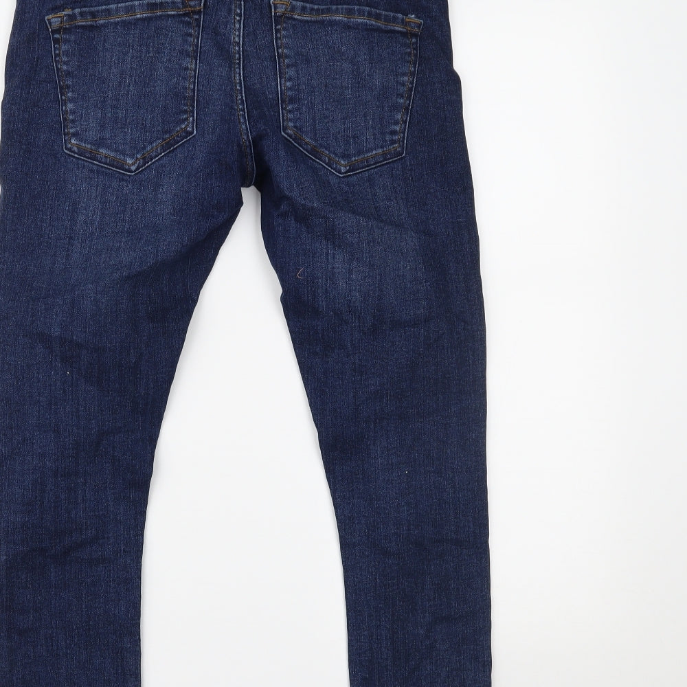 Preworn Womens Blue Denim Skinny Jeans Size 30 L22.5 in