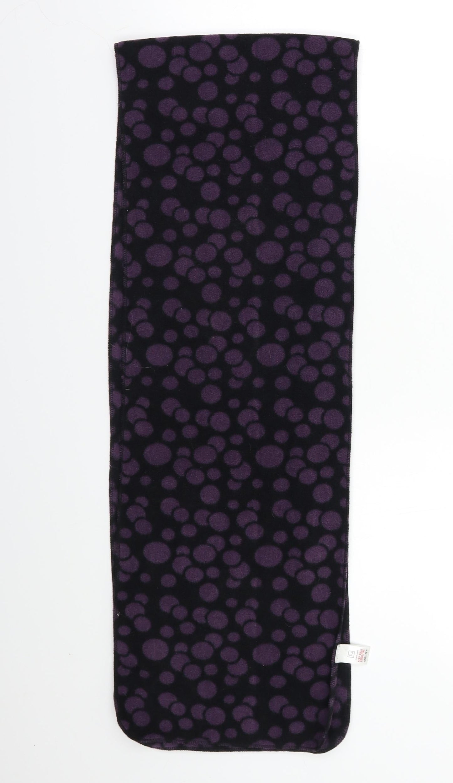 TU Unisex Purple Polka Dot Scarf