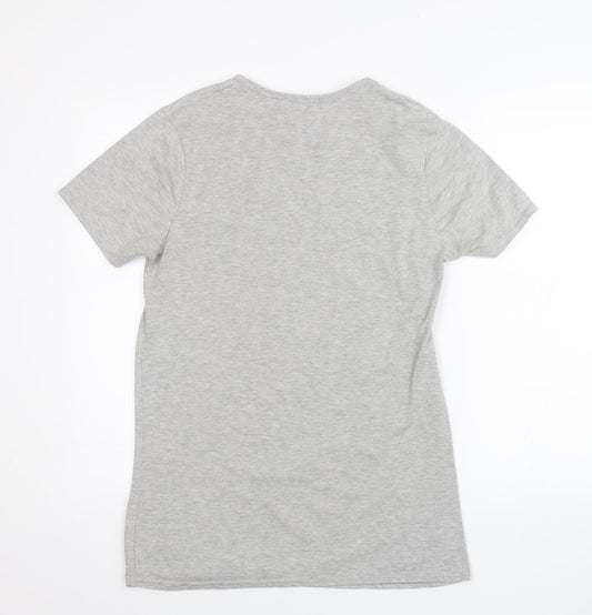 Parisian Womens Grey Basic T-Shirt Size S - ma vie aime mon amour