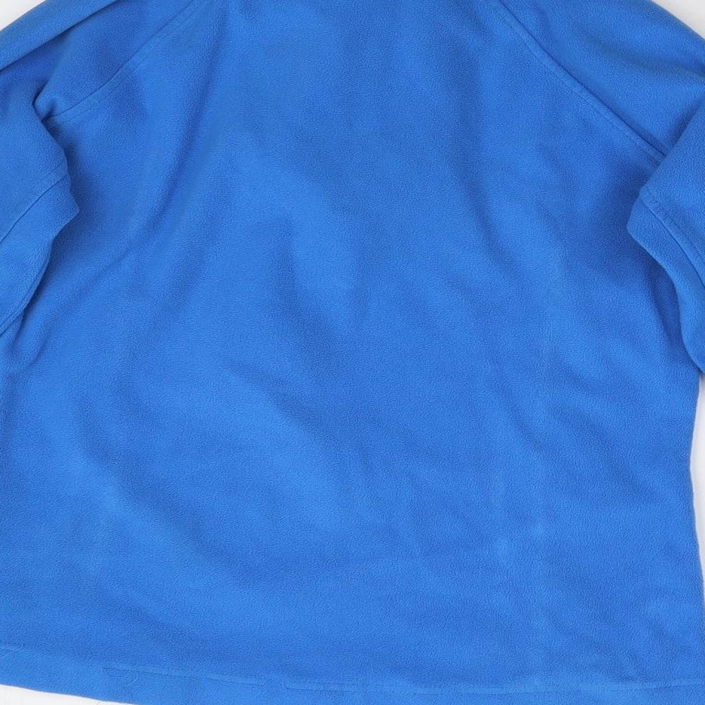 Mountain Life Womens Blue Fleece Henley Jumper Size 8