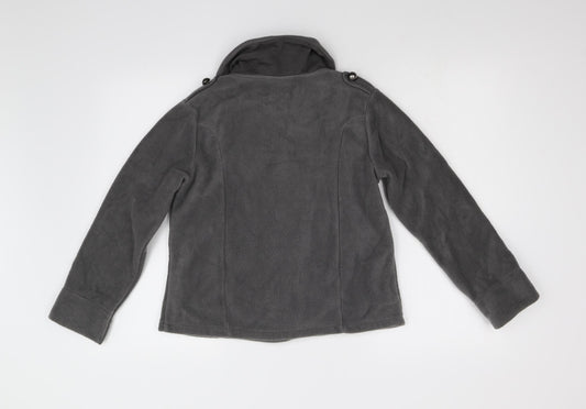 NEXT Girls Grey Fleece Jacket Size 12 Years