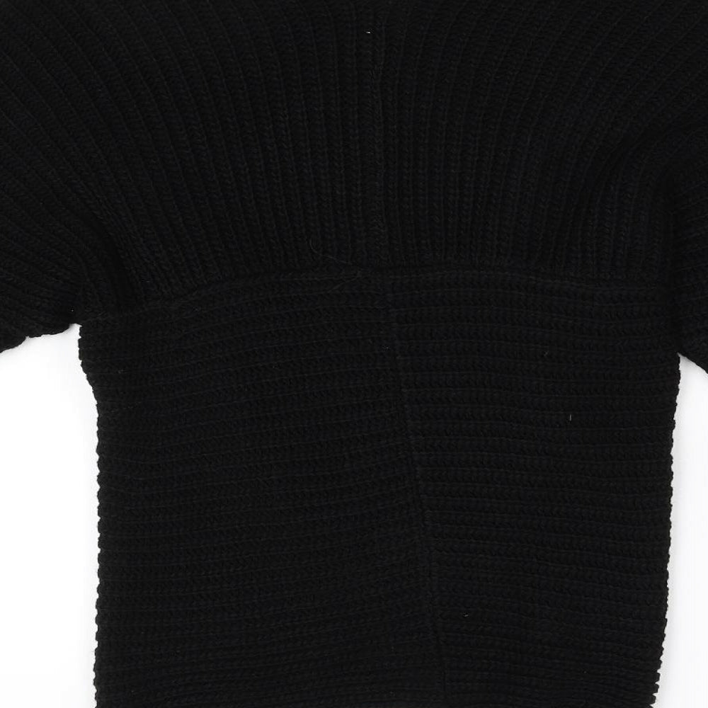 Preworn Womens Black Knit Pullover Jumper Size S