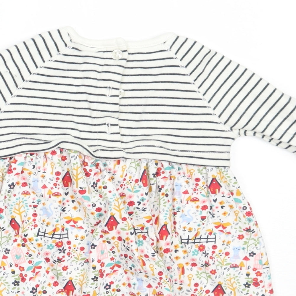NEXT Girls White Floral A-Line Size Newborn