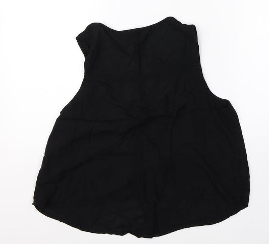 FOREVER 21 Womens Black Basic Blouse Size S