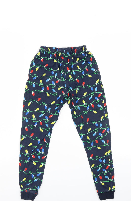 Preworn Girls Multicoloured Pyjama Pants Size 8-9 Years