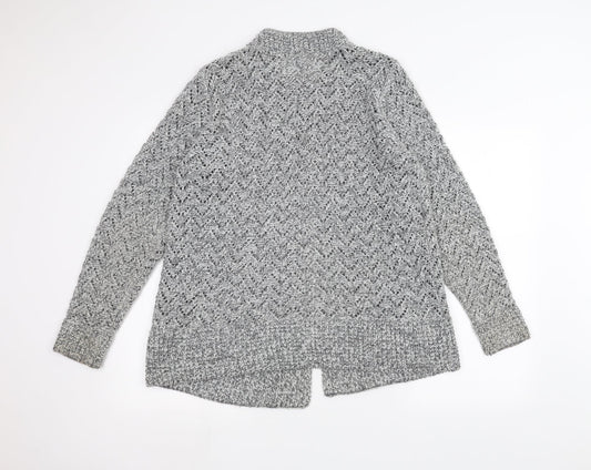ISLE Womens Grey Jacket Coatigan Size L