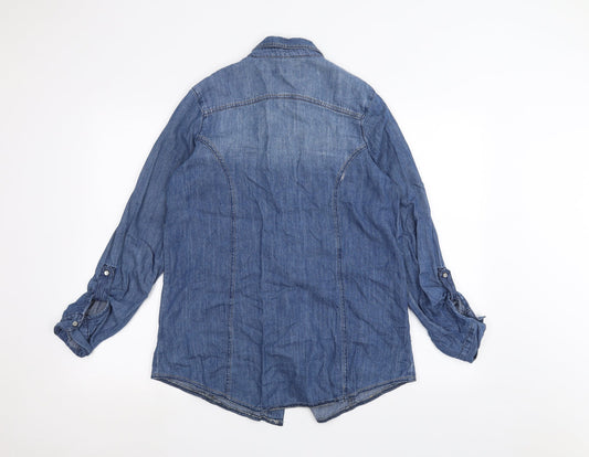 True 2 U Womens Blue Denim Jacket Size 10