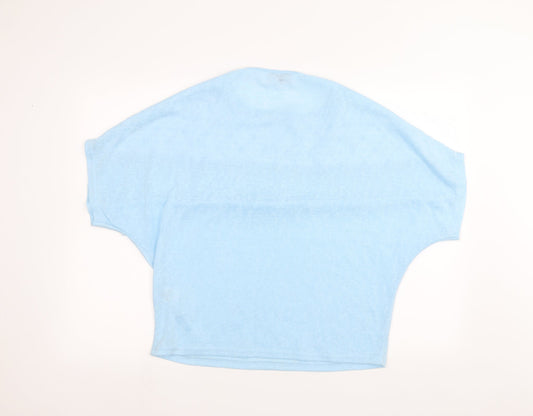CASAMIA Womens Blue Basic T-Shirt Size M
