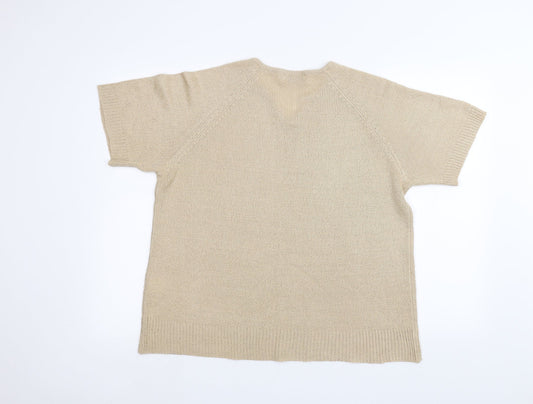 Bonmarché Womens Brown Basic T-Shirt Size L