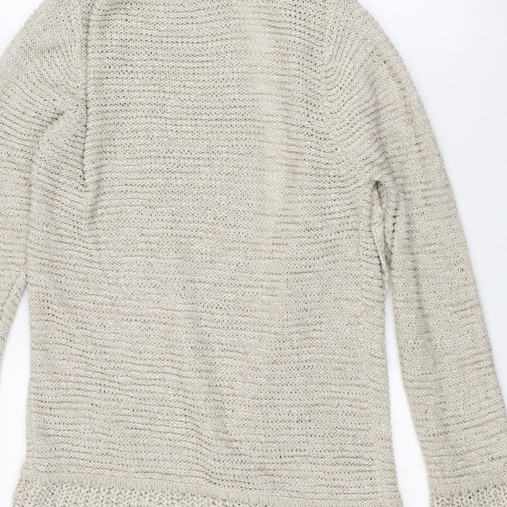 Soon Womens White Cardigan Jumper Size 12
