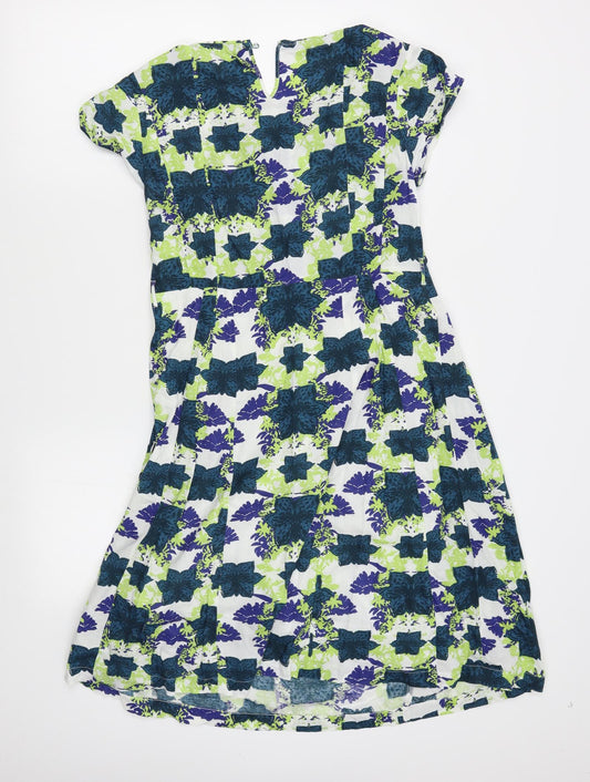 H&M Womens Red Floral Shift Size 8
