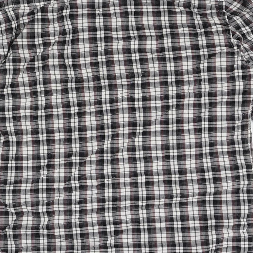 Topman Mens Grey Plaid Button-Up Size S