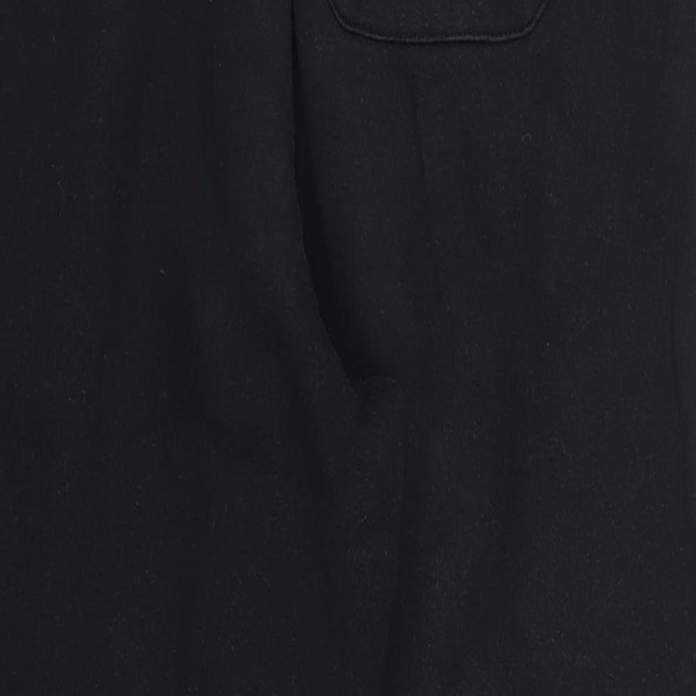 Preworn Mens Black Cropped Trousers Size 30 L24 in