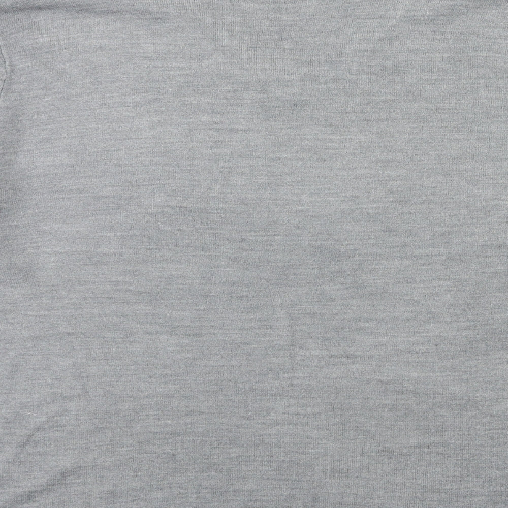 George Mens Grey Knit Pullover Jumper Size M