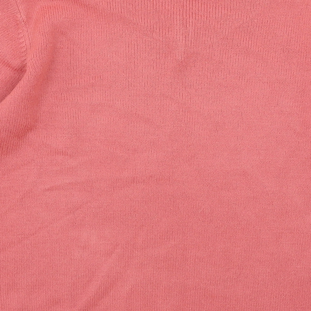 Julipa Womens Pink Knit Pullover Jumper Size 10
