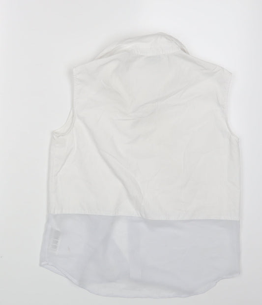 ASOS Womens White Basic Button-Up Size 8